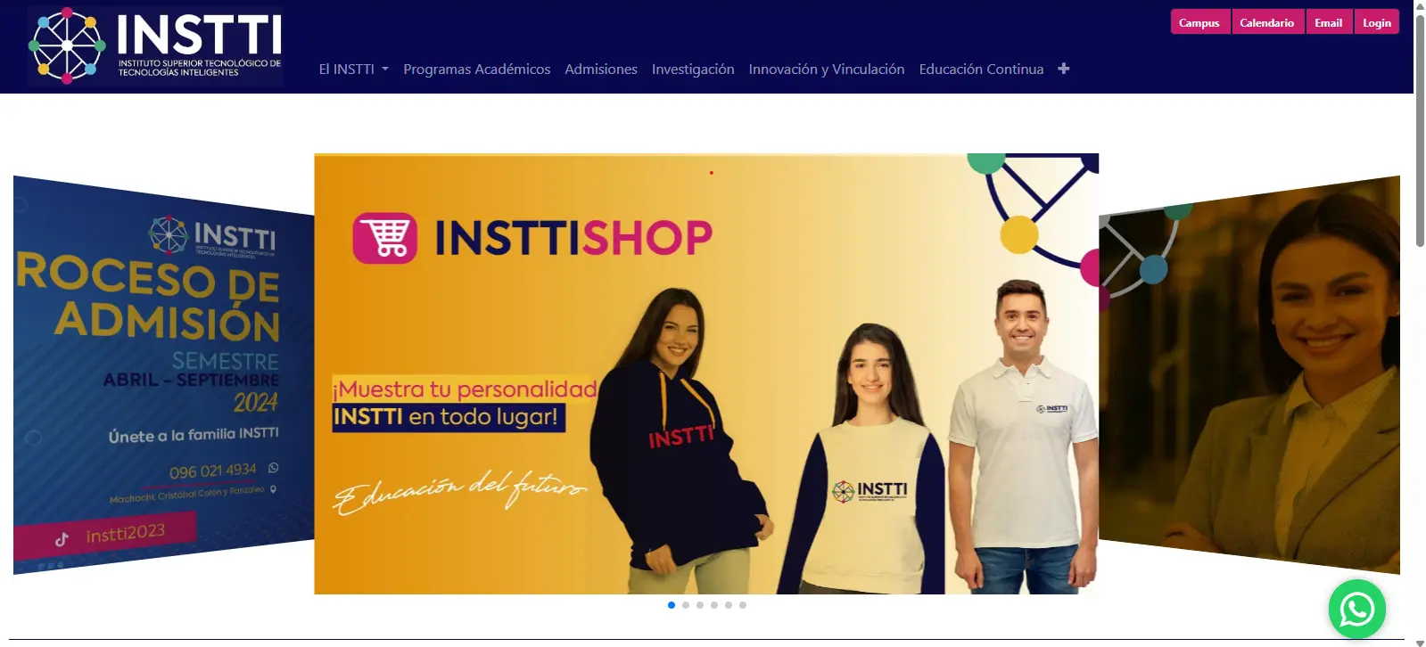 Imagen del proyecto Sitio Web INSTTI